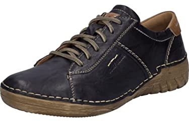 Josef Seibel Damen Low-Top Sneaker Felicia 02,Weite G (Normal),Wechselfußbett,Freizeitschuhe,Turnschuhe,Laufschuhe,Blau (Ocean-Kombi),38 EU
