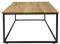 Natural Goods Berlin 1x Couchtisch Cube | Beistelltisch aus Metall & Holz | Sofa Kaffeetisch modern Sessel Laptoptisch Würfel | Industrie Design | Nachttisch Loft (mit Tischplatte Eiche, Schwarz)