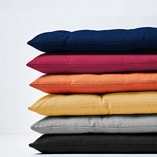 Bankkissen, 2- und 3-Sitzer, Gartenbankkissen, rechteckiges Bankkissen für Esszimmer, Terrasse, Recamiere, Schaukel, für drinnen und draußen, 165 x 55 cm, rot