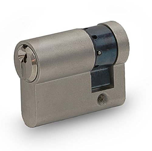 HAFIX Schließzylinder Halbzylinder 60/10mm Gleichschließend. Profilzylinder für Türschloss zum Verschließen inkl. 3 Schlüssel. Messingzylinder für mehr Sicherheit 60/10mm Halbschloss Türzylinder.