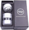 Chongz 7 Part Grinder, 55mm Pod, Premium Grade Quality Aluminium, Screen Chamber, Stainless Mesh, Glass Jar Body for Tobacco Spice Herbs (Silver)