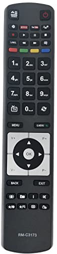 Ersatz Fernbedienung RM-C3173 Sub RC5117 Fit für JVC LED Smart HD Fernseher LT-32C740 LT-32C740A LT-32C740B LT-39C740 LT-39C740A LT-50C740 LT-50C740A