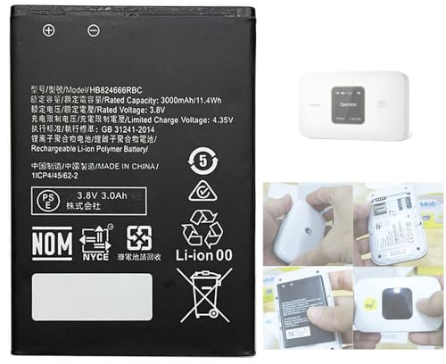 Aousavo HB824666RBC Batterie de Rechange Compatible avec Huawei E5577 WiFi 501HW 502HW HWBBJ1 HWBBN1 HWBBK