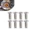 Yonput 8 Pieces Braking Disc Rotor Screws, Front Rear Stainless Braking Set Screws Kit, Suitable for Honda Hyundai and Kia Models Best Alternative to Mazda (Silver)