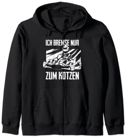 ich bremse nur zum kotzen Kapuzenjacke