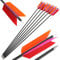 HNZMDY 6/12pcs Bogenschießen Jagd Pfeile 30 Zoll Flu-Flu Pfeile Carbon Pfeile Spine 500 mit 4 Türkei Federn Bogenpfeile für Kleinwild Jagd Schießen (12, Rosa Orange, 30 Zoll)