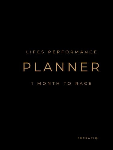 The Life Performance Planner: Lifes Race simulation for 1 Month. A4 with black cover with Daily Weekly and Monthly assessment