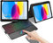 iPad 10 Generation Tastatur mit Touchpad, iPad 10 Generation Hülle mit Tastatur, 360° iPad Hülle Tastatur 7-Farbige Beleuchtung Deutsches QWERTZ-Layout für iPad 10. Gen 10,9 Zoll 2022 , Schwarz