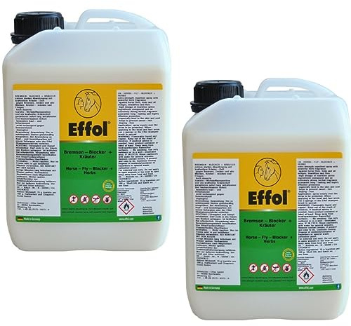 RL24 - Bremsen-Blocker+ Kräuter – 2 x 2500 ml Kanister (2er Set) | Pferde Fliegenschutz – Insektenschutz mit Kräuterduft – gegen Zecken & Mücken – dermatologisch getestet