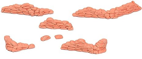 Sharplace 1:72 Diorama-Modellbausätze, Landschaftsdekoration, realistische Ornamente, Miniatur-Layout für Szenen-Requisiten, Feengarten, Züge, Eisenbahnmodell, Sandsack