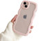 Ownest Compatible avec Coque iPhone 15 Plus, Curly Simple Wave Aesthetic Cute Femme Fille Homme Etui Mignon Transparente Protection Antichoc Silicone TPU Case pour iPhone 15 Plus - Rose