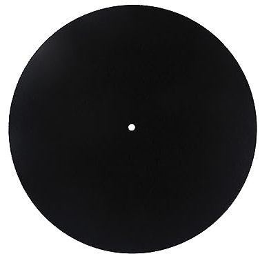 TOYANDONA Black Turntable Mat Audio Accessories Cork Turntable Mat Record Player Mat Leather Turntable Mat Record Platter Mat Turntable Pad Turntable Felt Mat Slipmat Vinyl Record Mat