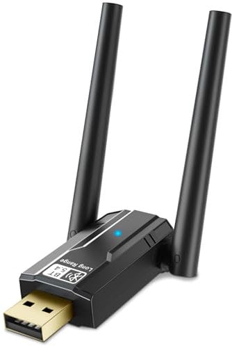 Bluetooth Adapter 5.4 für PC, 150M Langstrecken USB Bluetooth Dongle, Bluetooth Stick Plug and Play, für Desktop, Laptop, PC, Headset, Tastatur, Maus, Bluetooth Stereo, mit Windows 11/10/8.1/7