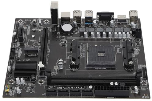 Placa Base para Juegos AMD A320 M ATX, Placa Base para Computadora con Memoria DDR4 de Doble Canal, Placa Base para PC Compatible con SATA 3.0 M.2 para AMD para la Serie Ryzen5000