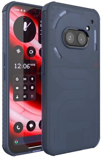 TUDIA SKN kompatibel mit Nothing Phone (2a) / Nothing Phone (2a) Plus Hülle, [Verstärkte Ecken] Stoßfest Anti-Vergilbung Dünn Semi-Transparent Matt TPU Schutzhülle Handyhülle - Mattiertes Blau