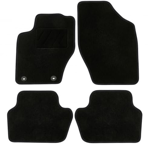 DBS - Tapis de Voiture - sur Mesure pour 307/307 SW (2000 à 2009) - avec Clips de Fixation - Tapis de Sol antidérapant pour Automobile - 4 pièces