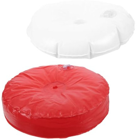 FUNOMOCYA 2 Stück Strand Festfuß Mit Gewichteter Tasche Basishalter Regenschirm Basis PVC Taschenbasis Flaggenbasis Strandständer Basis Flaggen