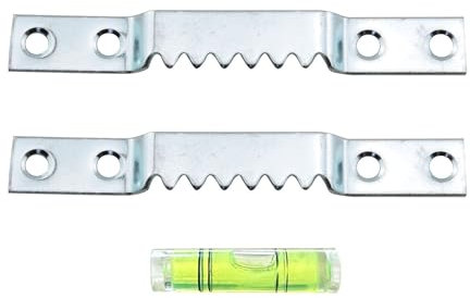 YHXiXi 2 ganci grandi a dente di sega, super pesanti, con viti per appendere foto pesanti, tele, opere d'arte, orologi e dipinti