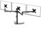 Suprogear Triple Monitor Stand Mount, Free Standing 3 Monitor Stand for Computer Screens up to 27 inch, Heavy Duty Fully Adjustable Arms, Each Holds 22 lbs, Black