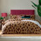 furn. True Leopard Printed Duvet Set - Double - Multicolour