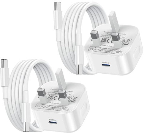 iPhone USB C Charger for Apple i 16 15 Type C Fast Cable and Plug 2 Pack 25W Super Charge for New i Phone 16 Plus 16 Pro 16 Pro Max 15 Plus 15 Pro Max,1M 3FT Rapid Type C to C Charging Lead and Head