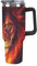 Tiger and Lion in Flames Custom Insulated Cups & Mugs 40 OZ Travel Coffee Mug with Lids Reusable Stainless Steel Drinks Tumbler Black-Style