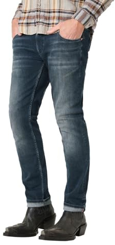 Timezone Herren Jeans Slim SCOTTTZ - Mid Waist - Slim Fit - Blau