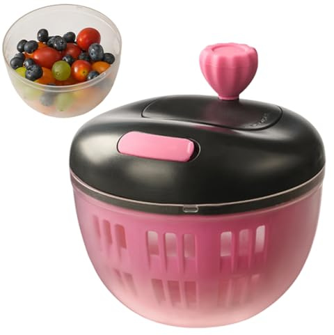 Centrifugadora De Verduras -, Secadora y Escurridor de Alimentos - Colador Rallador 800ml Tazón Preparación Alimentos Cocina Viajes Picnic