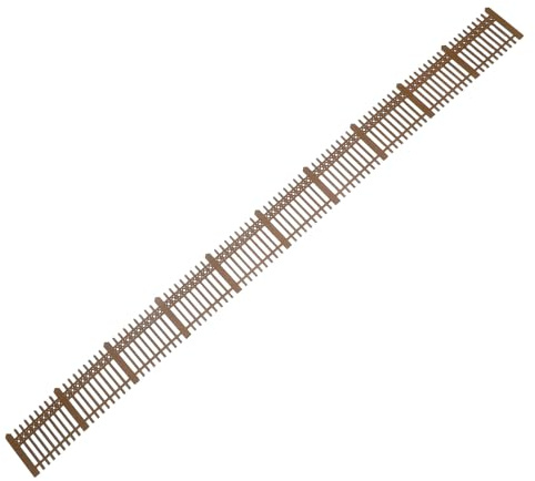 JOINPAYA Miniature Landscape Model Courtyard Rail Miniature Fence for Dollhouse and Flower Edging for Plastic Fence Diy Landscaping Projects