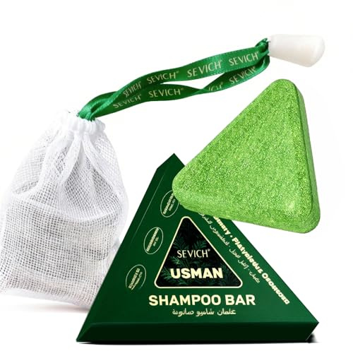 Sevich Nature Triangle Shampoo Bar Mit Schaumnetz Natürliche Dreieckige Shampoo-Seife Dreifach Wirksamer Pflanzlicher ölkomplex Für Widerstandsfähiges Haar Für Alle Haartypen Geeignet Reisegröße 120g