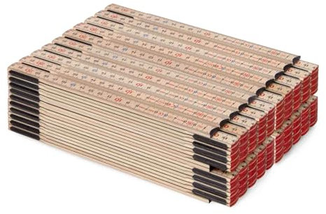 20x Schwedenmeter | Gliedermaßstab | Zollstock | SB - natur-GB - 2m