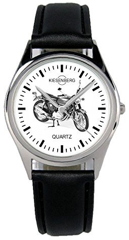 KIESENBERG Armbanduhr CB 750 Motorrad Biker Fahrer Geschenk Artikel Idee Fan Damen Herren Unisex Analog Quartz Lederarmband Uhr 36mm Durchmesser B-2379