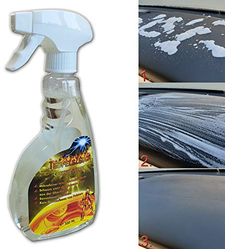 KDS Teufelszeuch Auto KFZ Cockpit Reiniger Cockpitspray Cockpitreiniger Cockpitpflege Cokpitreiniger auch für Autositze Polsterreiniger schonend angenehmer Duft 500ml Neu