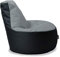 Sitzsack Gamer Beanbag 62 Farben Indoor Outdoor Sitzsäcke Bean Bags Gaming Sitzkissen Erwachsene Riesensitzsack Kinder Lounge Bodenkissen Schule Kindergarten Tobekissen 80cm Durchmesser,Grau-Schwarz