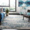 Safavieh Tapis Contemporain pour Salon, Salle à Manger, Chambre à Coucher - Madison Collection, Tapis à Poil Court, Gris et Bleu, 240 x 300 cm