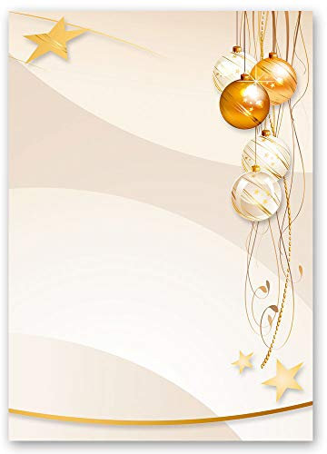 Motivpapier FROHE FESTTAGE Weihnachten Weihnachtspapier - DIN A4 Format 100 Blatt - Paper-Media