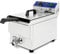 VERTES Friggitrice in acciaio inox 13L, 3000W, 230V, principio della zona fredda, temperatura regolabile in continuo 50-200°C, rubinetto di scarico, cestello per frittura, pulsante di reset
