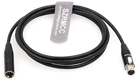 SZRMCC Mini XLR 4 Pin TA4M Male to TA4F Female Audio Extension Cable for Shure Headsets Microphones