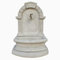 Wandbrunnen Sirmione, H 112 cm, weiß antik, Steinguss mit Marmor, frostfest, Made in Italy