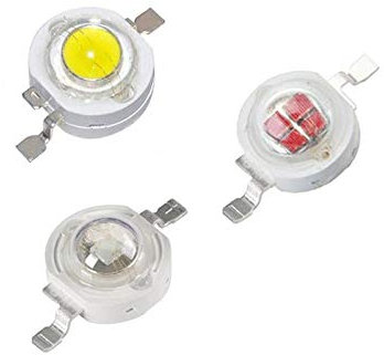 10pcs 1W 3W 5W High Power LED Chip Lamp Bulbs SMD COB Diodes Warm Cold White Red Green Blue Yellow 440 660nm Grow Light Beads-Pink Full Spectrum_1W 10pcs
