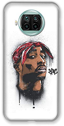 Cokitec Schutzhülle für Xiaomi Mi 10T Lite 5G 2Pac Tupac Shakur, Weiß