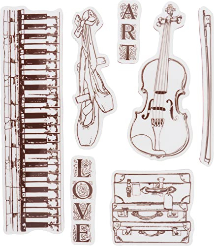 Stamperia WTKCC195 Naturkautschuk – Passion Love Art, Stempel aus Gummi, 14 x 18 cm