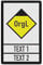 Copytec Patch Organisatorischer Leiter OrgL Rettungsdienst Rettungswache 9,8x6cm#37524