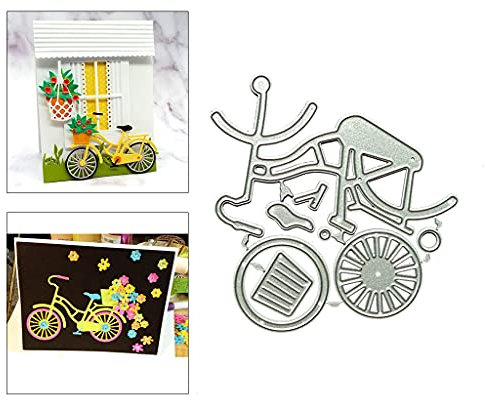 ECMQS Fahrrad DIY Stanzschablone, Scrapbooking Prägeschablonen Stanzformen Schablonen Für Scrapbooking