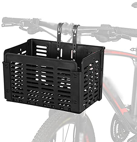 Lixada Lenkerkorb Fahrradkorb Gepäckträger-Korb, Faltbarer Korb für Lenker & Gepäckträger, 31,5 x 22,5 x 20,5 cm, für Shopping, Pendler, Camping und Outdoor
