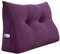 VERCART Rückenkissen Keilkissen Rückenlehne Kissen für Bett Sofa Kopfteil Gepolstert Bettkissen Wandkissen Sofakissen Groß Rueckenkissen Couchkissen Dekokissen Kordsamt Lila 60cm