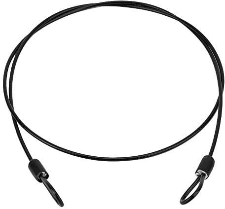Security Cable,Bike Lock Cable Thin Locks Cable Cycling Sports Internal Steel Wire and External Plastic Security Loop Scooter Lock Transparent Rope Long Chain with Lock with Ring