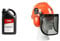Oregon Biodegradable Chainsaw Chain & Guide Bar Oil, Chainsaw Oil for Chains & Yukon Chainsaw Safety Helmet with Protective Ear Muff and Mesh Visor (562412), Black