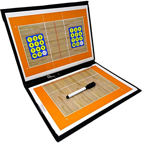 vinciann Taktische Tafel Magnetische Volleyball-Volleyball-Tafel Coach Muster Spiel mit Bauern und Marker
