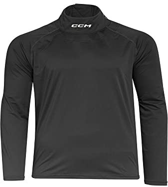 CCM Herren Nackenschutz, Oberteil mit Langarmel (Schwarz, Große: XL)
